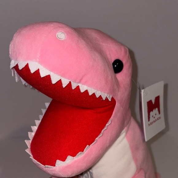 MorisMos Pink Dinosaur Plush - Zipper Belly Storage - NWT - Picture 5 of 7